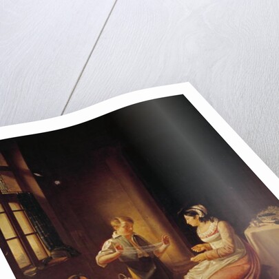 Interior of a House in Macon by Pierre Victor Olagnon