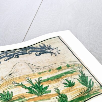 Montezuma II watching a comet, 1579 by Diego Duran