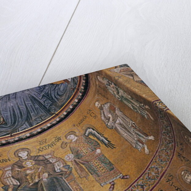 Madonna and Child Enthroned with Angels and Apostles by Byzantine School