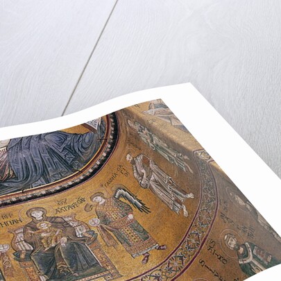 Madonna and Child Enthroned with Angels and Apostles by Byzantine School