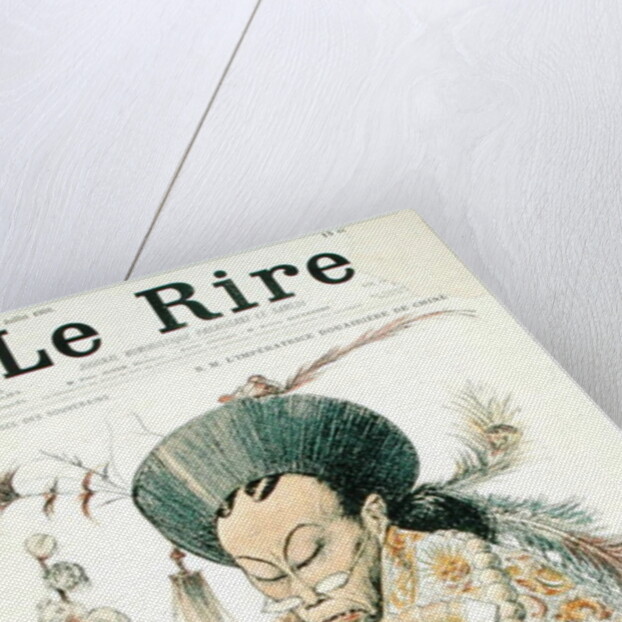 Tz'U-Hsi Empress Dowager of China, front cover of 'Le Rire', 14th July 1900 by Charles Leandre