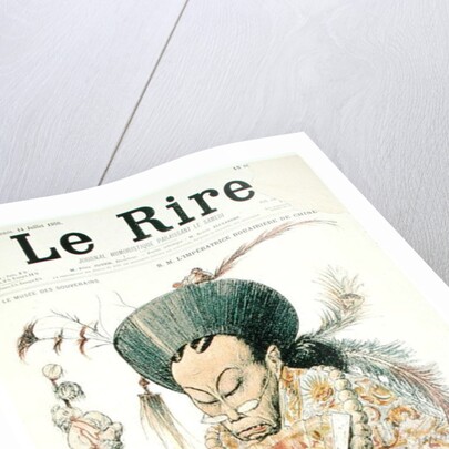 Tz'U-Hsi Empress Dowager of China, front cover of 'Le Rire', 14th July 1900 by Charles Leandre