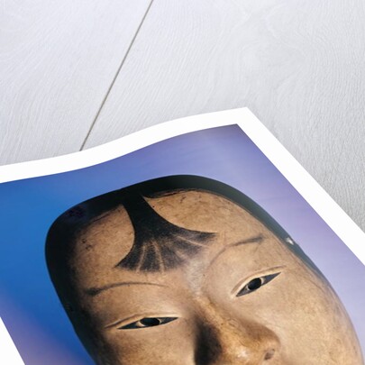 Noh theatre mask of a young boy called Kasshiki, 15th-19th century by School Japanese