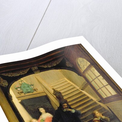 Scene from the Youth of Blaise Pascal 1860-70 by Louis Hector Leroux