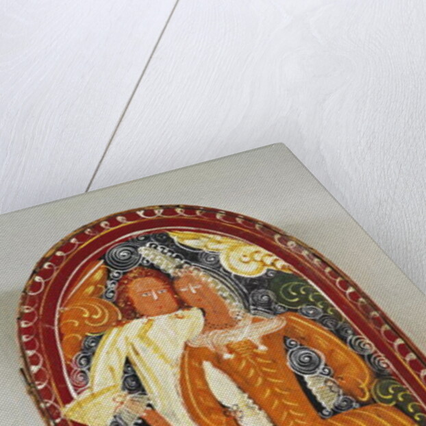 Marzipan box depicting a man and woman, c.1660 by German School