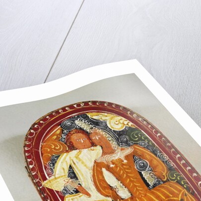 Marzipan box depicting a man and woman, c.1660 by German School