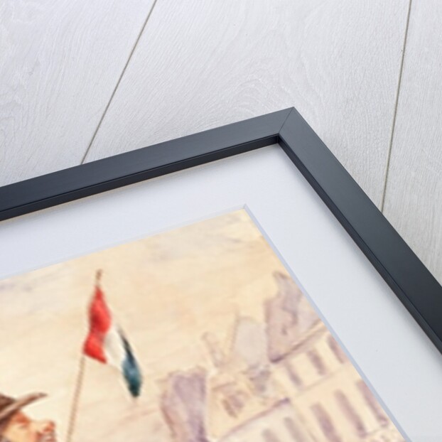 The Sandwich Board Man, Boulevard du Temple, 1839 by French School