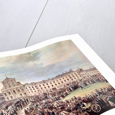 Funeral of Ludwig van Beethoven in Vienna, 29th March 1827 by Franz Stober