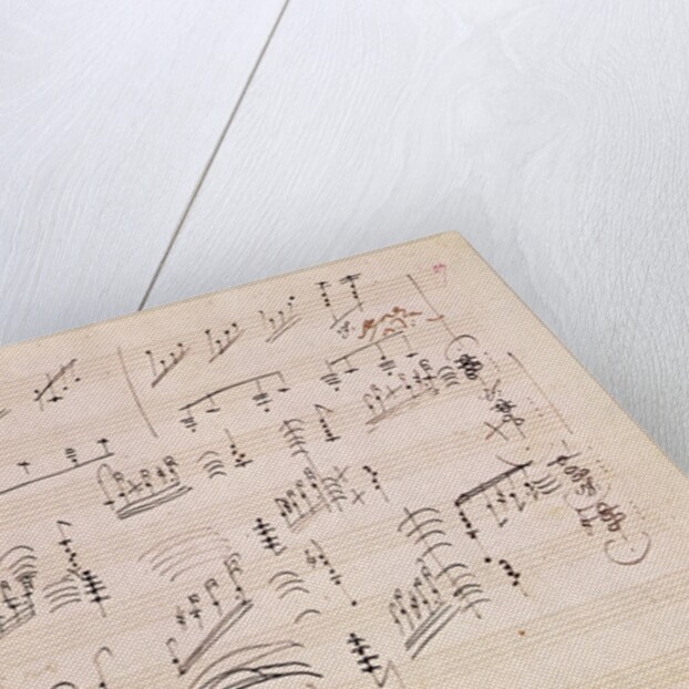 Score sheet of 'Moonlight Sonata' by Ludwig van Beethoven