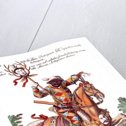 Harlequin on Horseback by German School