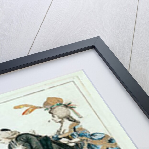 Caricature of Louis XVI playing chess with a soldier of the National Guard by French School