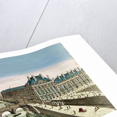 Perspective View of Paris from the Pont Royal by French School