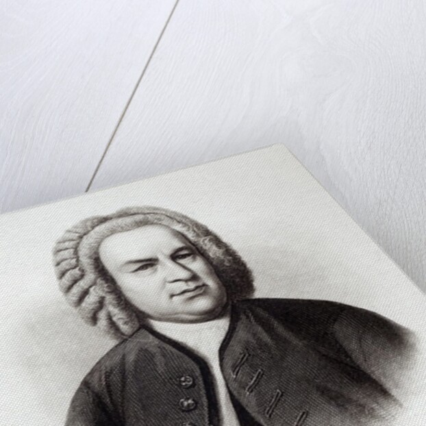 Portrait of Johann Sebastian Bach by V. Weger