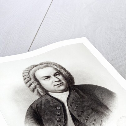 Portrait of Johann Sebastian Bach by V. Weger