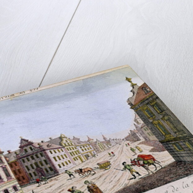 View of the Town Hall, Boston, 18th century by Franz Xavier Habermann