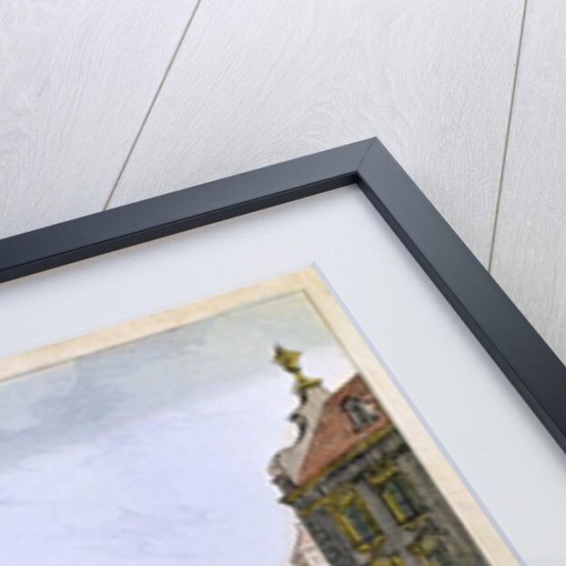 View of the Town Hall, Boston, 18th century by Franz Xavier Habermann