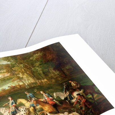 Hunting at the Saint-Jean Pond in the Forest of Compiegne, before 1734 by Jean-Baptiste Oudry