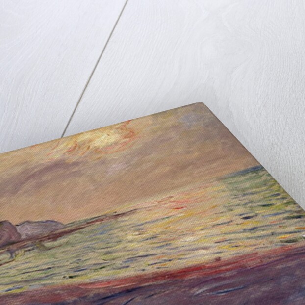 The Beach at Pourville, Setting Sun, 1882 by Claude Monet