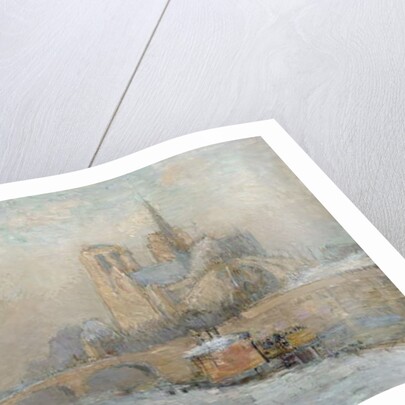 Quai de la Tournelle and Notre-Dame de Paris, 1909 by Albert-Charles Lebourg