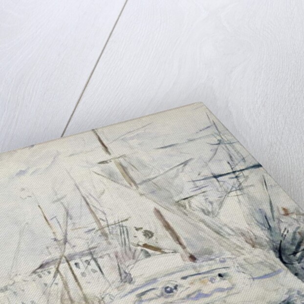 White Boat in the Port, Nice, 1881 by Berthe Morisot