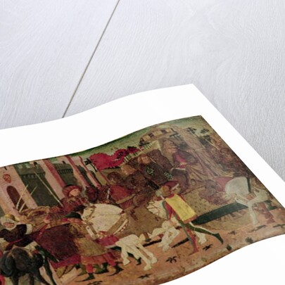 Entry of Titus Flavius Vespasian and Titus into Rome, c.1450 by Italian School