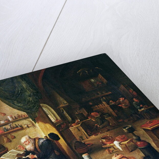 An Alchemist in his workshop, 17th century by David the Younger Teniers