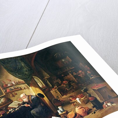 An Alchemist in his workshop, 17th century by David the Younger Teniers