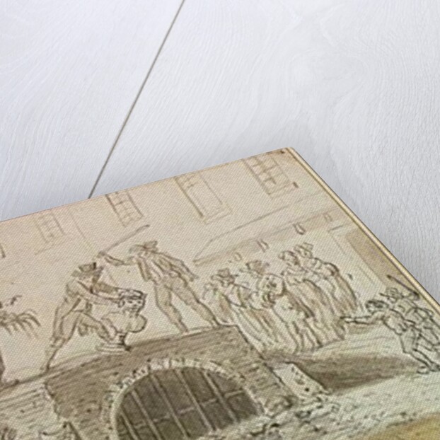 Bust of Marat thrown in a sewer, 5th February 1795 by French School