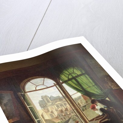 View of Saint-Eustache Church from a House on Rue Platriere or, The Artist's Interior, c.1810 by Martin (attr. to) Drolling