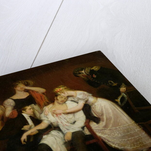 Charles-Ferdinand de France in his box at the opera on Rue de Richelieu after being stabbed by Louis Louvel, 13th February 1820 by Edouard Cibot