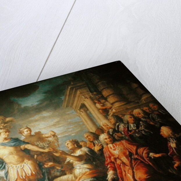 Allegory of the Peace of Aix-la-Chapelle, 1761 by Jacques Dumont