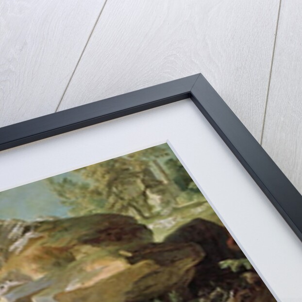 Hunting in the Forest of Fontainebleau at Franchard by Jean-Baptiste Oudry