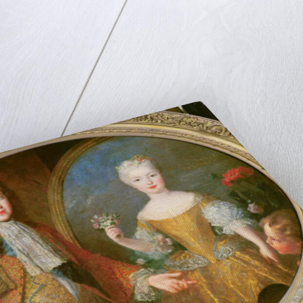 Louis XV and the Infanta of Spain, Maria Ana Victoria c.1724 by Alexis Simon Belle