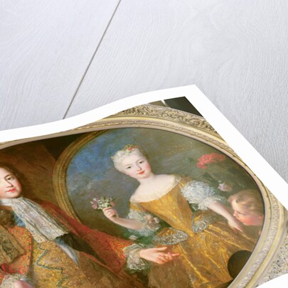 Louis XV and the Infanta of Spain, Maria Ana Victoria c.1724 by Alexis Simon Belle
