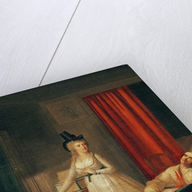 The Murder of Marat, 13th July 1793 by Jean-Jacques Hauer