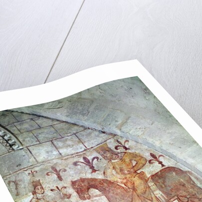 Hugues IX Lusignan defeating Nur al-Din in Syria by French School