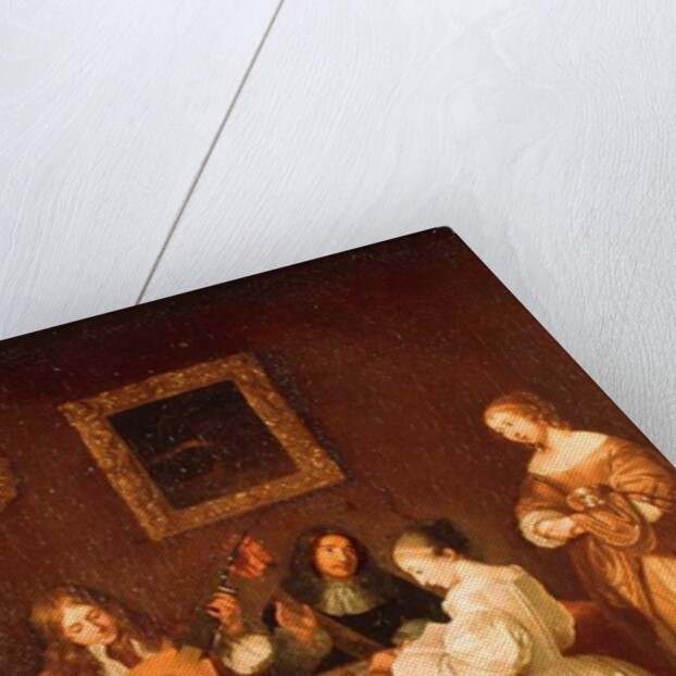 Interior Scene by Caspar Netscher