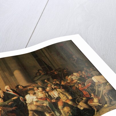 Act of Courage of Monsieur Defontenay, Mayor of Rouen, 29th August 1792 by Louis Leopold Boilly