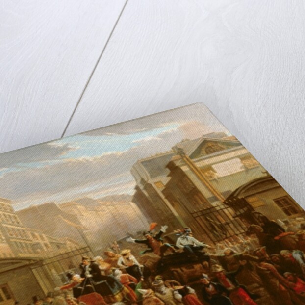 Descent of the Courtille, Belleville by Celestin Francois Nanteuil