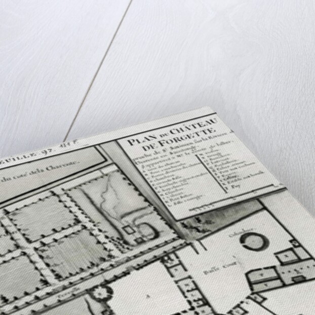 Fol.97 Plan of the Chateau de Forgette, near Saint-Savinien by Claude Masse