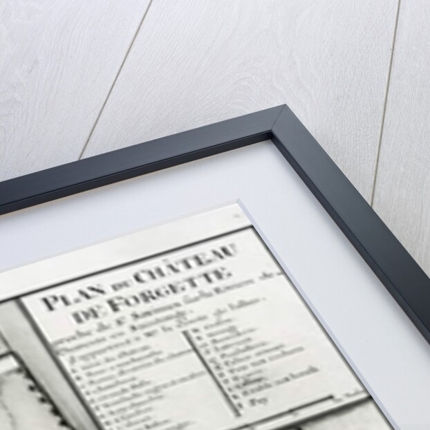 Fol.97 Plan of the Chateau de Forgette, near Saint-Savinien by Claude Masse