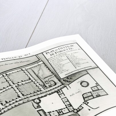 Fol.97 Plan of the Chateau de Forgette, near Saint-Savinien by Claude Masse