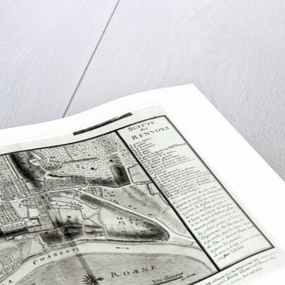 Map of Saintes, capital of Saintonge by Claude Masse