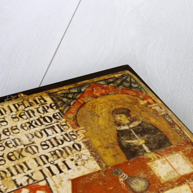 Cardinal Ildebrandino Paglieresi at his desk, 1264 by Diotisalvi or Dietisalvi de Speme