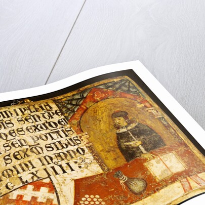 Cardinal Ildebrandino Paglieresi at his desk, 1264 by Diotisalvi or Dietisalvi de Speme