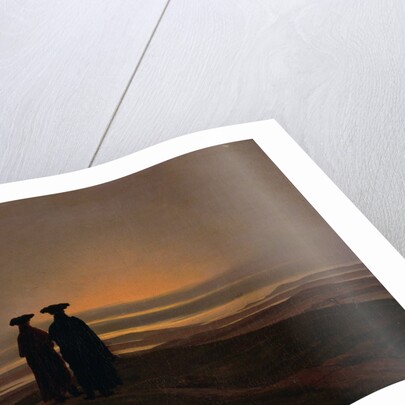 Evening Landscape with Two Men, c.1830-35 by Caspar David Friedrich