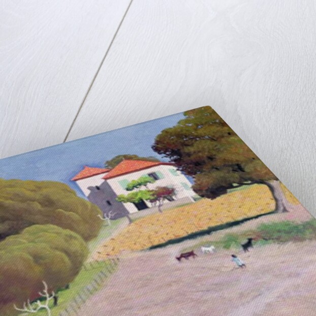 Landscape, The House with the Red Roof, 1924 by Felix Edouard Vallotton