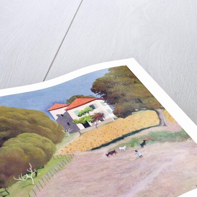 Landscape, The House with the Red Roof, 1924 by Felix Edouard Vallotton