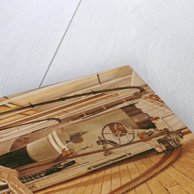 Twenty-Seven Pound Cannon on a Battleship by Gustave Bourgain