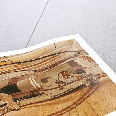 Twenty-Seven Pound Cannon on a Battleship by Gustave Bourgain